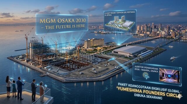 MGM Osaka di Pulau Yumeshima pemasaran 2026 MGM Osaka di Pulau Yumeshima pemasaran 2026