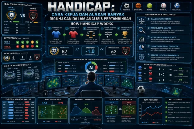 Handicap, Cara Kerja dan Alasan Banyak Digunakan dalam Analisis Pertandingan Handicap